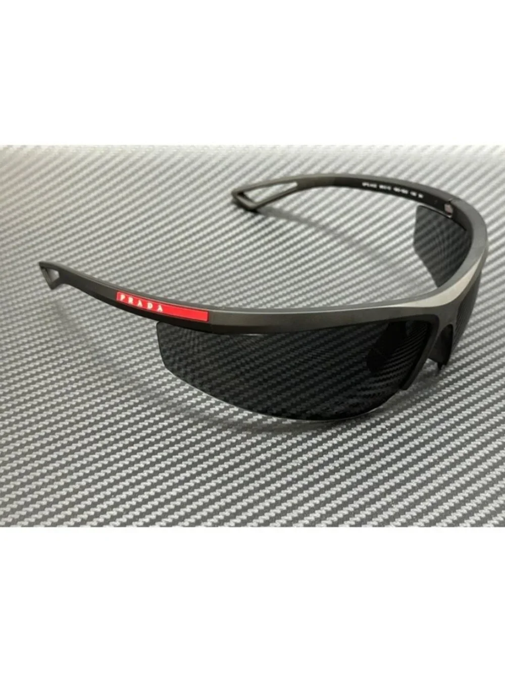 New Prada Linea Rossa Men Black Sunglasses 96-10-130
